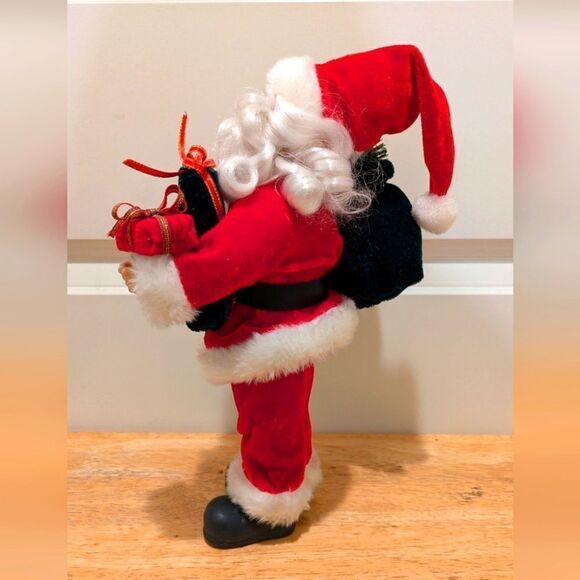 Beautiful 12" Vintage Santa Claus with Gold Glasses and Gifts Christmas Decor - Picture 4 of 7